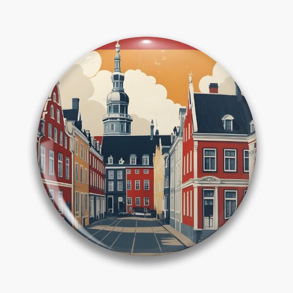 Item preview, Korsor Denmark 1950s Vintage Travel Tourism designed and sold by TravelersGems.