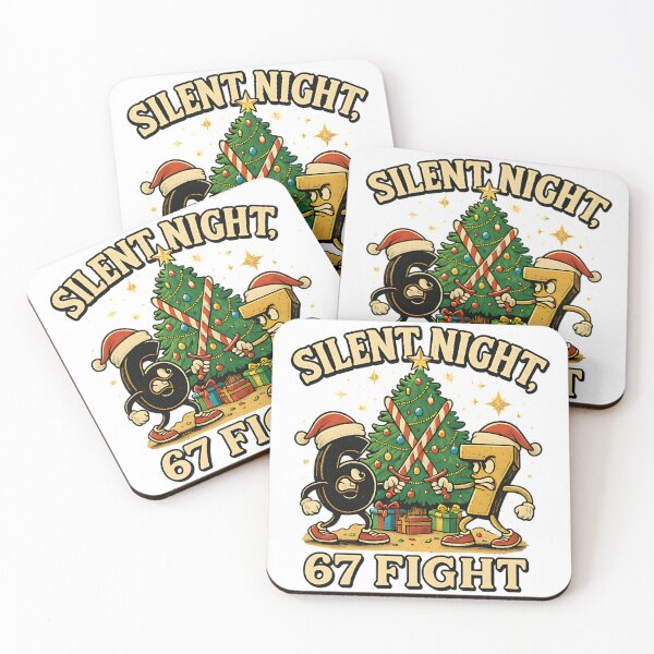 Item preview, Silent Night 67 Fight Funny Christmas Tee T-Shirt | Hilarious Holiday Graphic | Xmas Gift designed and sold by Clothesbest.