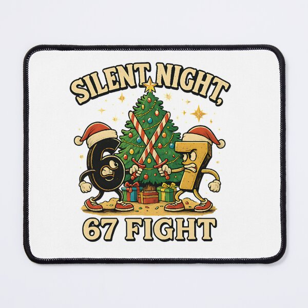 Item preview, Silent Night 67 Fight Funny Christmas Tee T-Shirt | Hilarious Holiday Graphic | Xmas Gift designed and sold by Clothesbest.