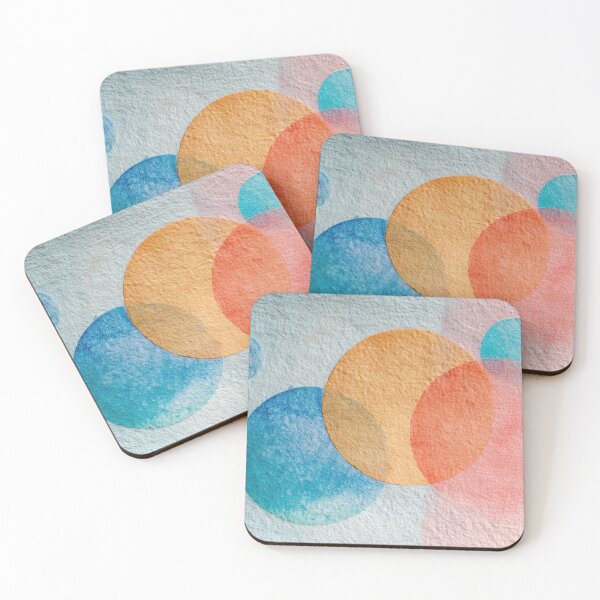 Item preview, Vibrant circles on soft bg designed and sold by anytka.