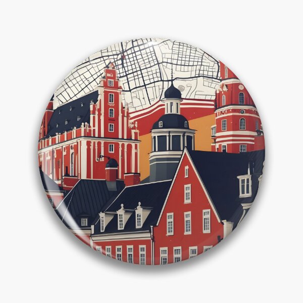 Item preview, Lillerod Denmark 1950s Vintage Travel Tourism designed and sold by TravelersGems.