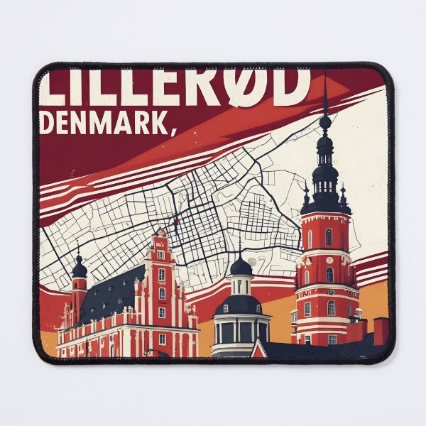 Item preview, Lillerod Denmark 1950s Vintage Travel Tourism designed and sold by TravelersGems.