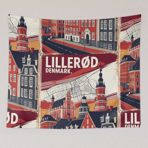 Item preview, Lillerod Denmark 1950s Vintage Travel Tourism designed and sold by TravelersGems.