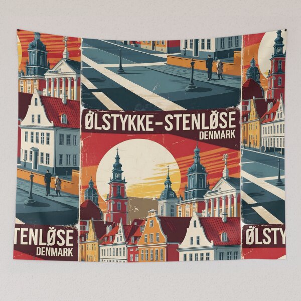 Item preview, Olstykke Denmark 1950s Vintage Travel Tourism designed and sold by TravelersGems.