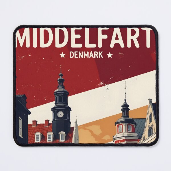 Item preview, Middelfart Denmark 1950s Vintage Travel Tourism designed and sold by TravelersGems.