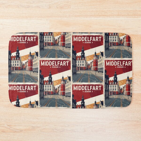 Item preview, Middelfart Denmark 1950s Vintage Travel Tourism designed and sold by TravelersGems.