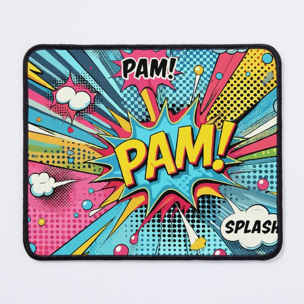 Item preview, Colorful pop art design with onomatopoeia BAM WOW PAF designed and sold by BCA Collection.