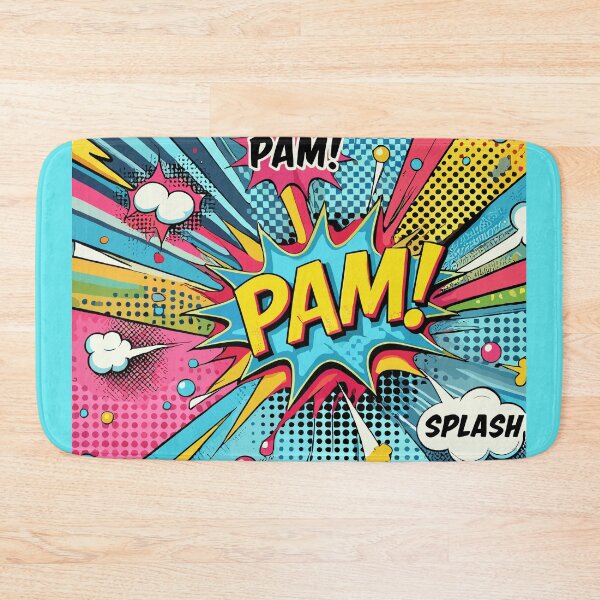 Item preview, Colorful pop art design with onomatopoeia BAM WOW PAF  designed and sold by BCA Collection.