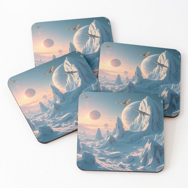 Item preview, Surreal Winter Dreamscape - Cosmic Lights & Fantasy Vibes designed and sold by FotoworldEdel.