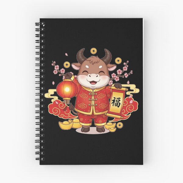 Item preview, Auspicious Ox New Year Joy designed and sold by ZodiacWonders.