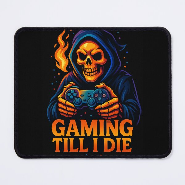 Artikelvorschau, Gaming Skull – Gaming Till I Die entworfen und verkauft von LiLeDesigns.