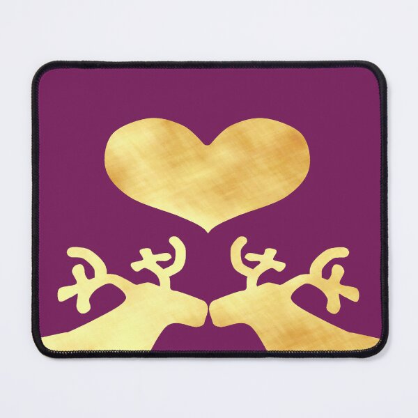 Item preview, Golden Reindeer couple on purple - Calm, Sensory-Friendly designed and sold by CreaTwinkles.