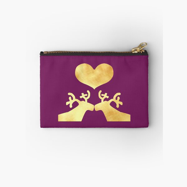 Item preview, Golden Reindeer couple on purple - Calm, Sensory-Friendly designed and sold by CreaTwinkles.