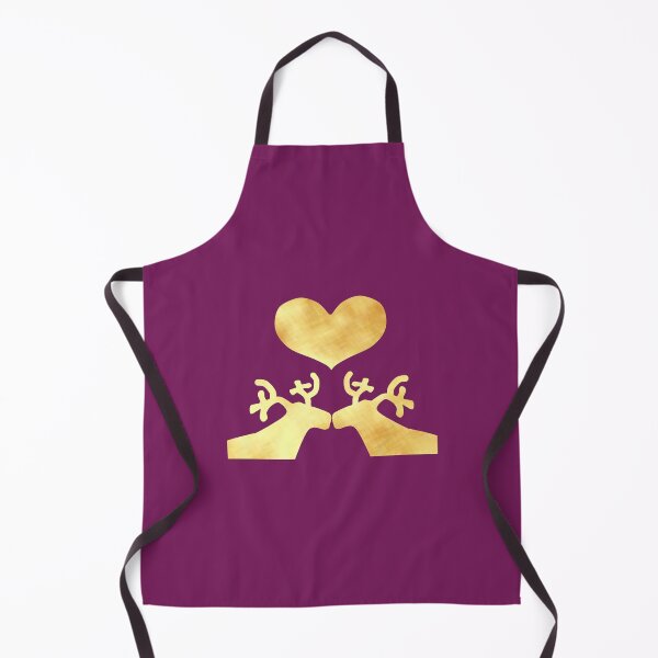 Item preview, Golden Reindeer couple on purple - Calm, Sensory-Friendly designed and sold by CreaTwinkles.