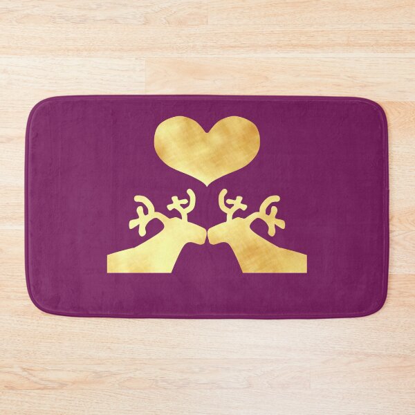 Item preview, Golden Reindeer couple on purple - Calm, Sensory-Friendly designed and sold by CreaTwinkles.