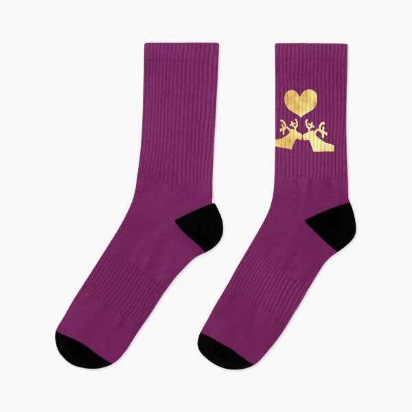 Item preview, Golden Reindeer couple on purple - Calm, Sensory-Friendly designed and sold by CreaTwinkles.