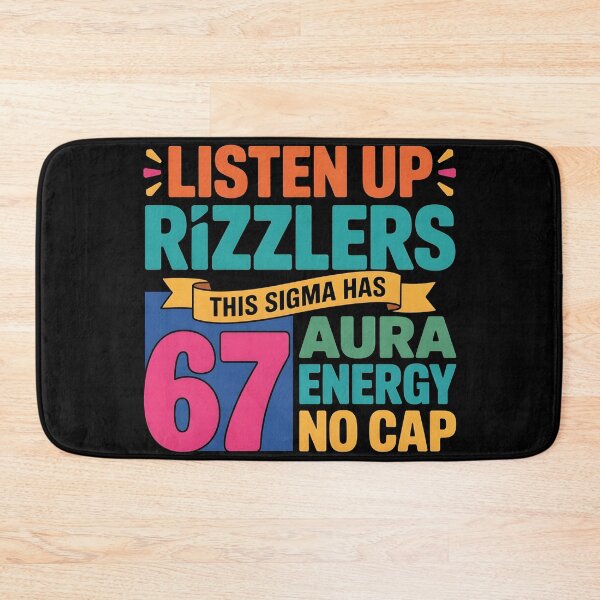 Item preview, Listen Up Rizzlers This Sigma Has 67 Aura Energy Six Seven designed and sold by BLZART.