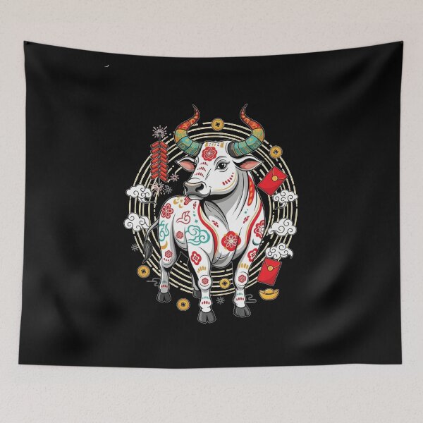 Item preview, Festive Fortune Ox designed and sold by ZodiacWonders.