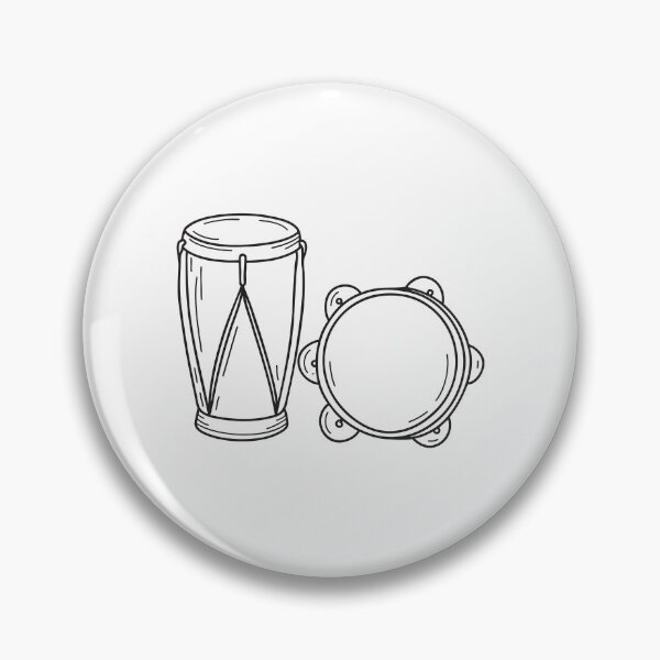 Item preview, A tambourine beside a bongo designed and sold by rasagamastore.