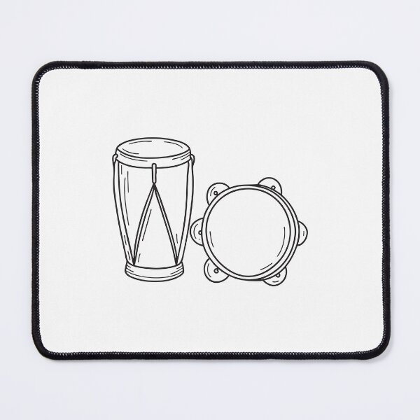 Item preview, A tambourine beside a bongo designed and sold by rasagamastore.