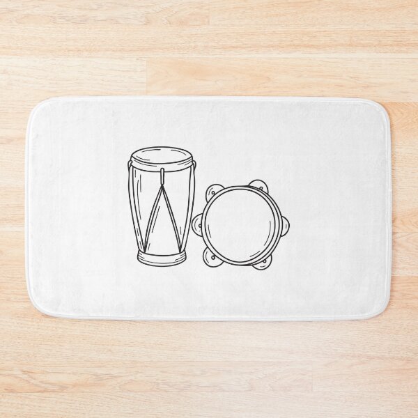 Item preview, A tambourine beside a bongo designed and sold by rasagamastore.