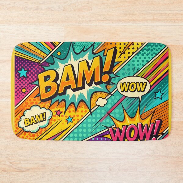 Item preview, Colorful pop art design with onomatopoeia BAM WOW PAF  designed and sold by BCA Collection.