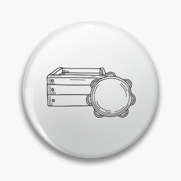 Item preview, A tambourine beside a crate of musical items designed and sold by rasagamastore.