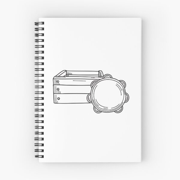 Item preview, A tambourine beside a crate of musical items designed and sold by rasagamastore.