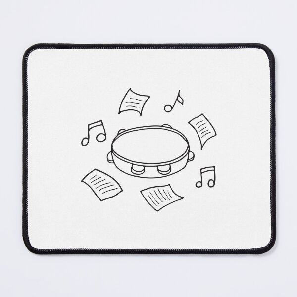 Item preview, A tambourine beside scattered music sheets on the floor designed and sold by rasagamastore.