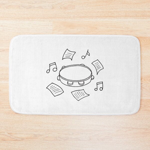 Item preview, A tambourine beside scattered music sheets on the floor designed and sold by rasagamastore.