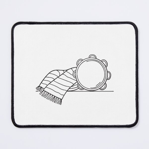 Item preview, A tambourine next to scarves on the floor designed and sold by rasagamastore.