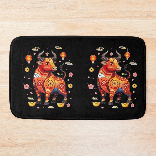 Item preview, Vibrant Chinese New Year Ox designed and sold by ZodiacWonders.