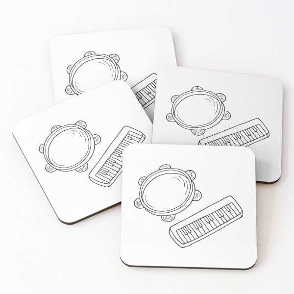 Item preview, A tambourine placed near a keyboard in a studio room designed and sold by rasagamastore.