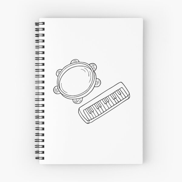 Item preview, A tambourine placed near a keyboard in a studio room designed and sold by rasagamastore.