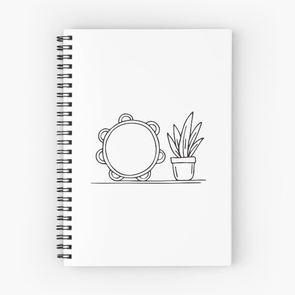 Item preview, A tambourine placed near a potted plant designed and sold by rasagamastore.