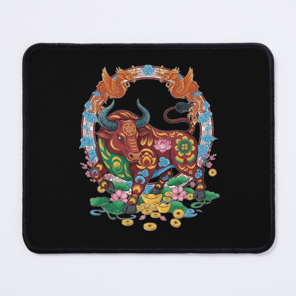 Item preview, Auspicious Ox Fortune Dragon designed and sold by ZodiacWonders.