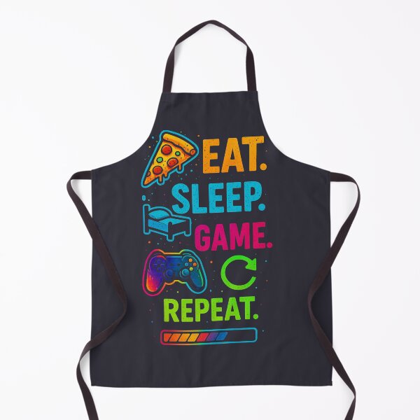Artikelvorschau, Eat Sleep Game Repeat – Gaming Controller entworfen und verkauft von LiLeDesigns.
