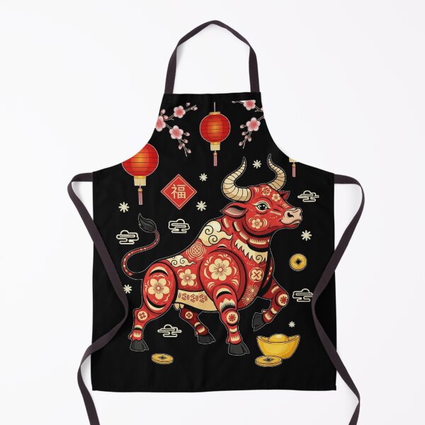Item preview, Red Ox, Fortune Blossoms designed and sold by ZodiacWonders.