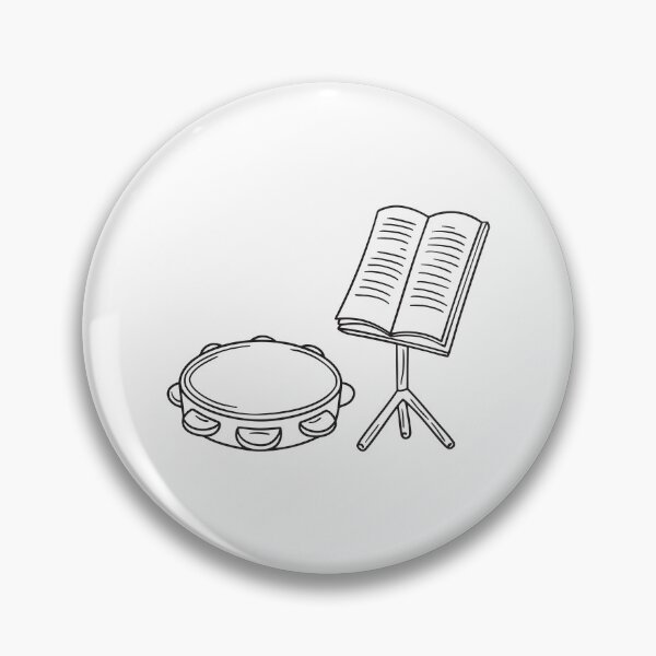 Item preview, A tambourine resting near a music stand with sheet notes designed and sold by rasagamastore.