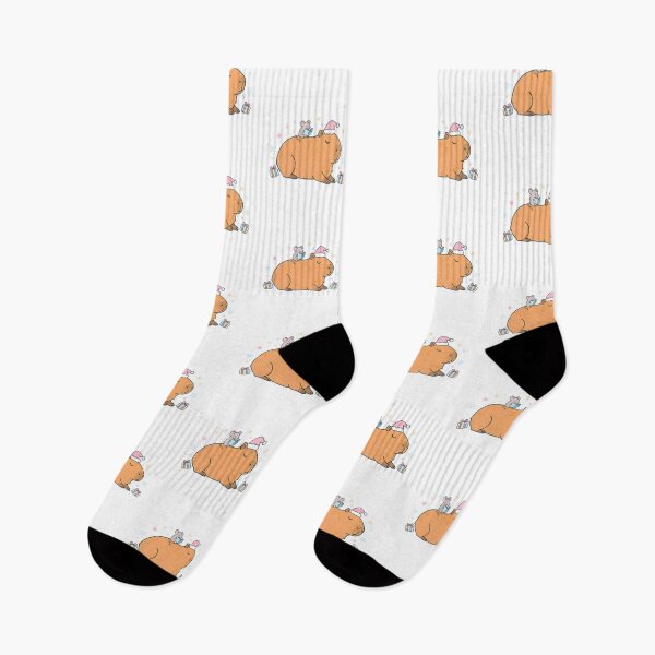 Item preview, Relaxed Christmas Capybara Design - Kawaii Capybara Christmas Mouse Story designed and sold by Whimsical Pages.