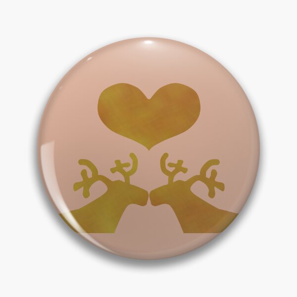 Item preview, Golden Reindeer couple on creme - Calm, Sensory-Friendly designed and sold by CreaTwinkles.