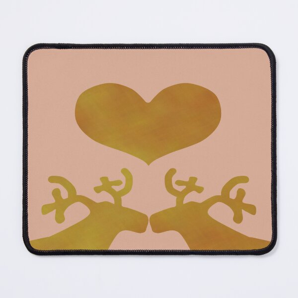 Item preview, Golden Reindeer couple on creme - Calm, Sensory-Friendly designed and sold by CreaTwinkles.