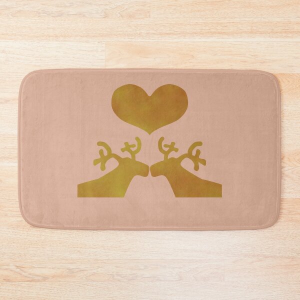 Item preview, Golden Reindeer couple on creme - Calm, Sensory-Friendly designed and sold by CreaTwinkles.