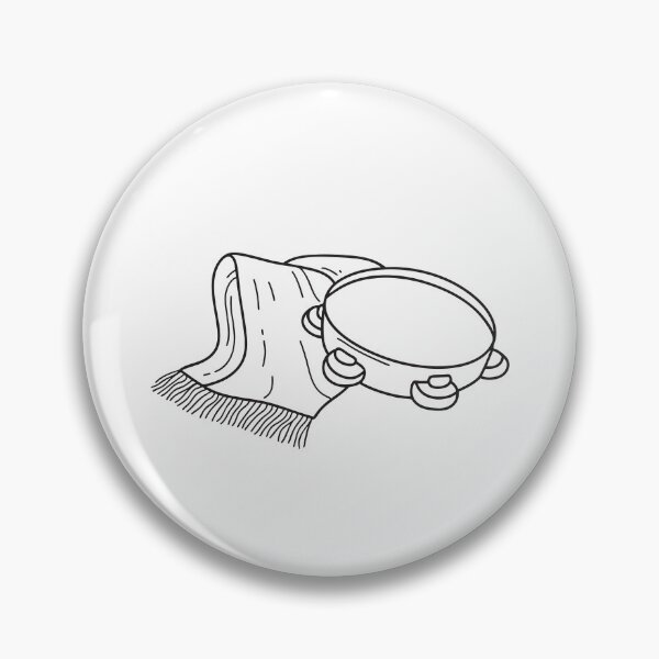 Item preview, A tambourine rests next to scarves on the floor designed and sold by rasagamastore.