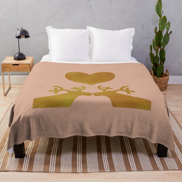 Item preview, Golden Reindeer couple on creme - Calm, Sensory-Friendly designed and sold by CreaTwinkles.