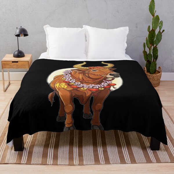 Item preview, Fortune Ox Blossom Celebration designed and sold by ZodiacWonders.
