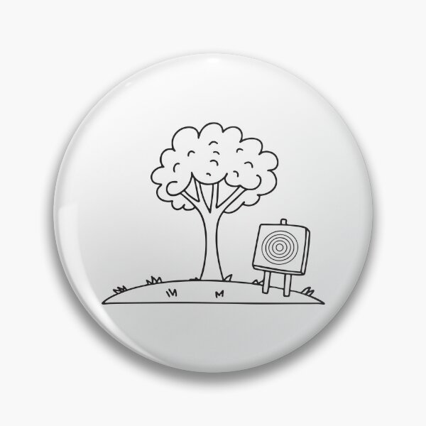 Item preview, A target board on beside tree in a clearing designed and sold by rasagamastore.