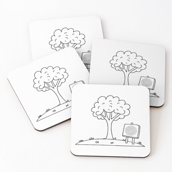 Item preview, A target board on beside tree in a clearing designed and sold by rasagamastore.
