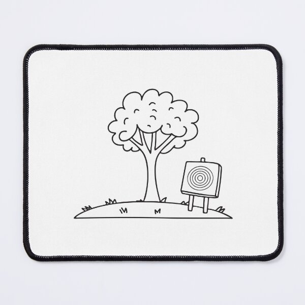Item preview, A target board on beside tree in a clearing designed and sold by rasagamastore.