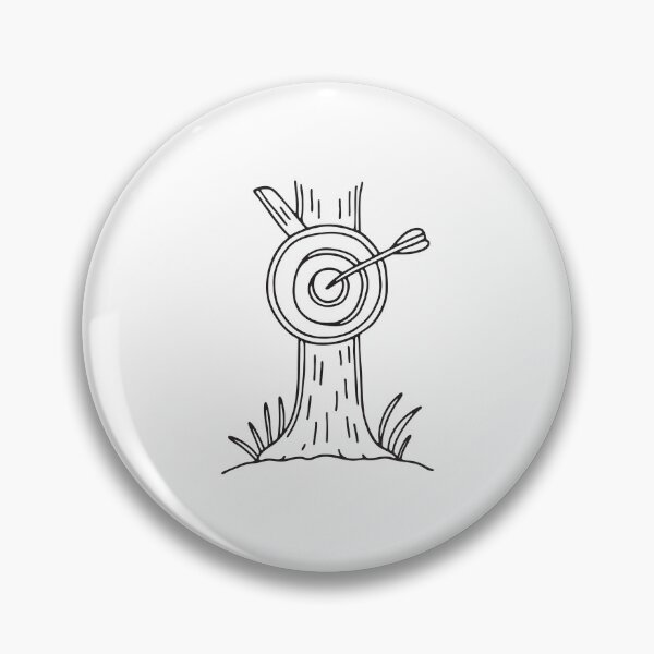 Item preview, A target board pinned on trunk of a big tree designed and sold by rasagamastore.